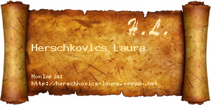 Herschkovics Laura névjegykártya