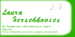 laura herschkovics business card